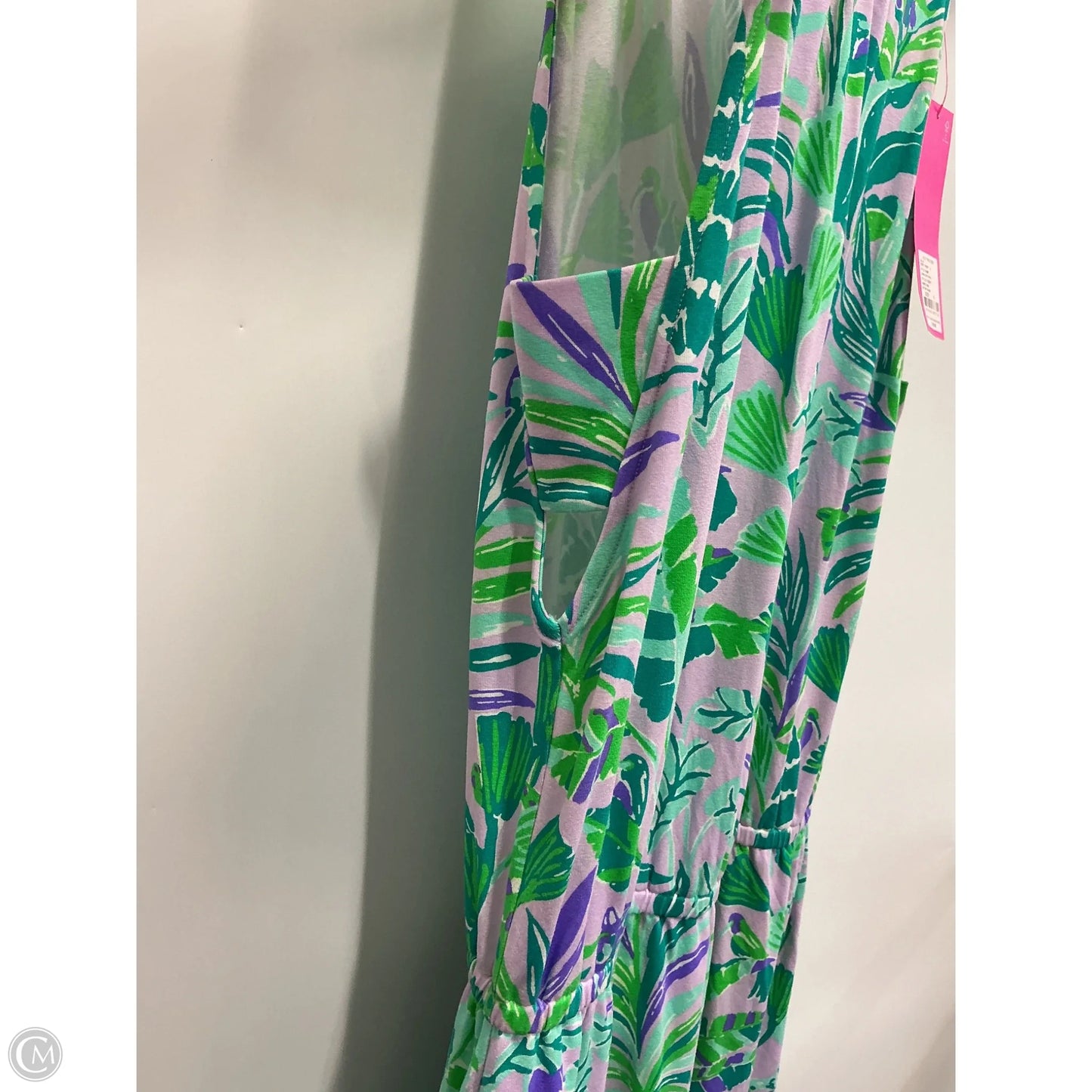 Dress Designer By Lilly Pulitzer In Green & Purple, Size: S