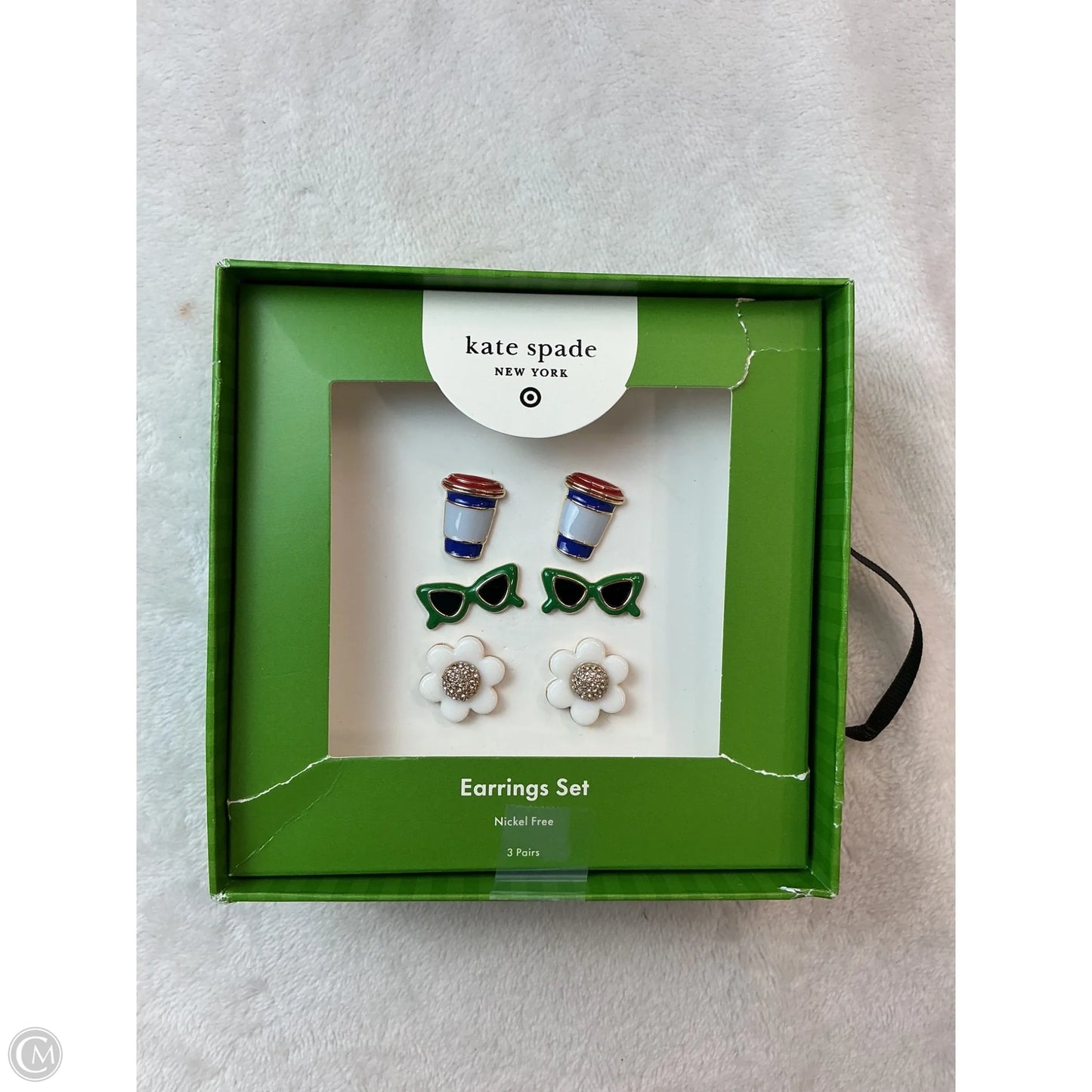 Earrings Designer By Kate Spade, Size: 03 Piece Set