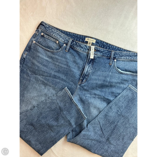 Jeans Straight By Madewell In Blue Denim, Size: 24