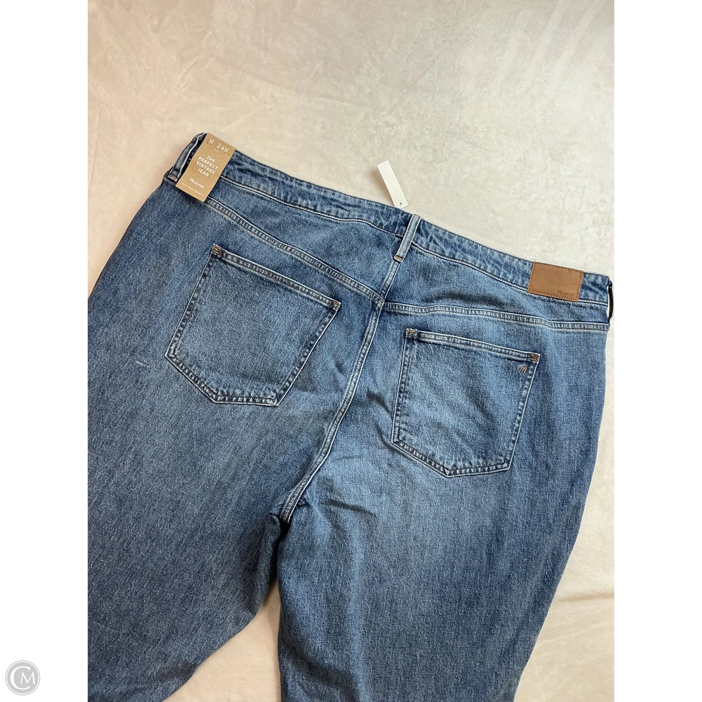 Jeans Straight By Madewell In Blue Denim, Size: 24