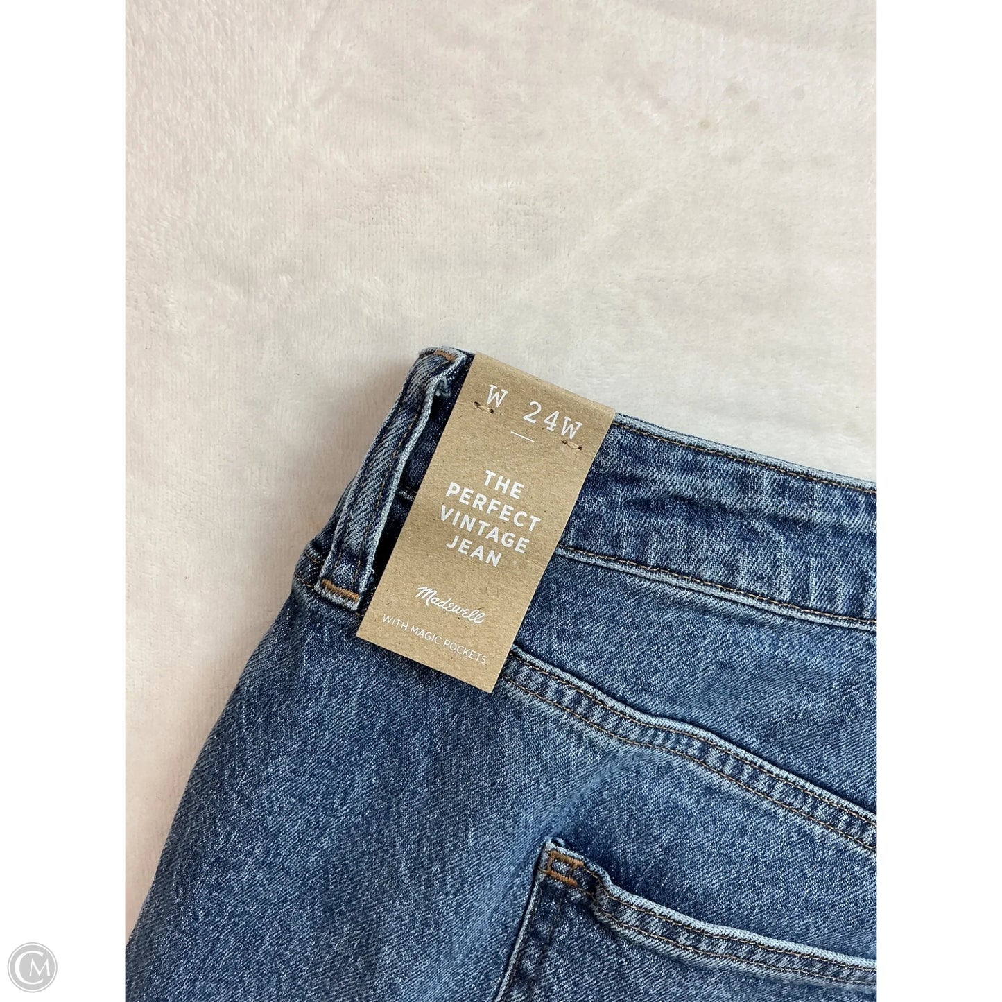 Jeans Straight By Madewell In Blue Denim, Size: 24
