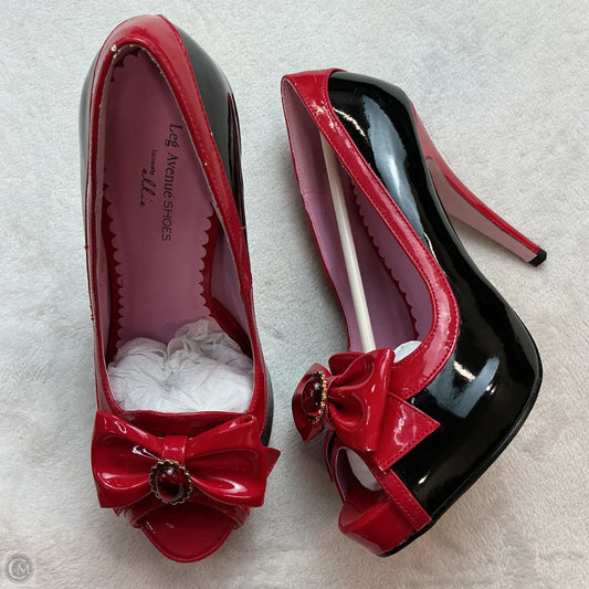 Shoes Heels Stiletto By Clothes Mentor In Black & Red, Size: 8