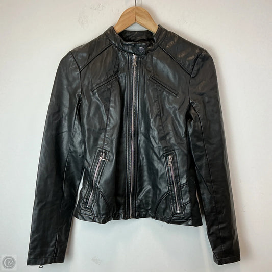 Jacket Moto By Guess In Black, Size: Xs