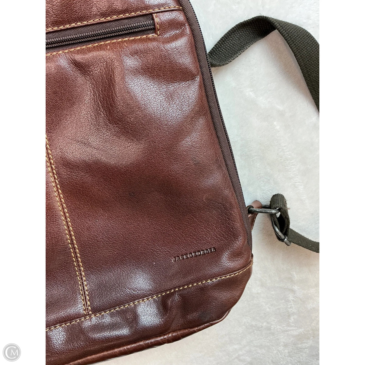 Backpack Leather By Clothes Mentor, Size: Medium
