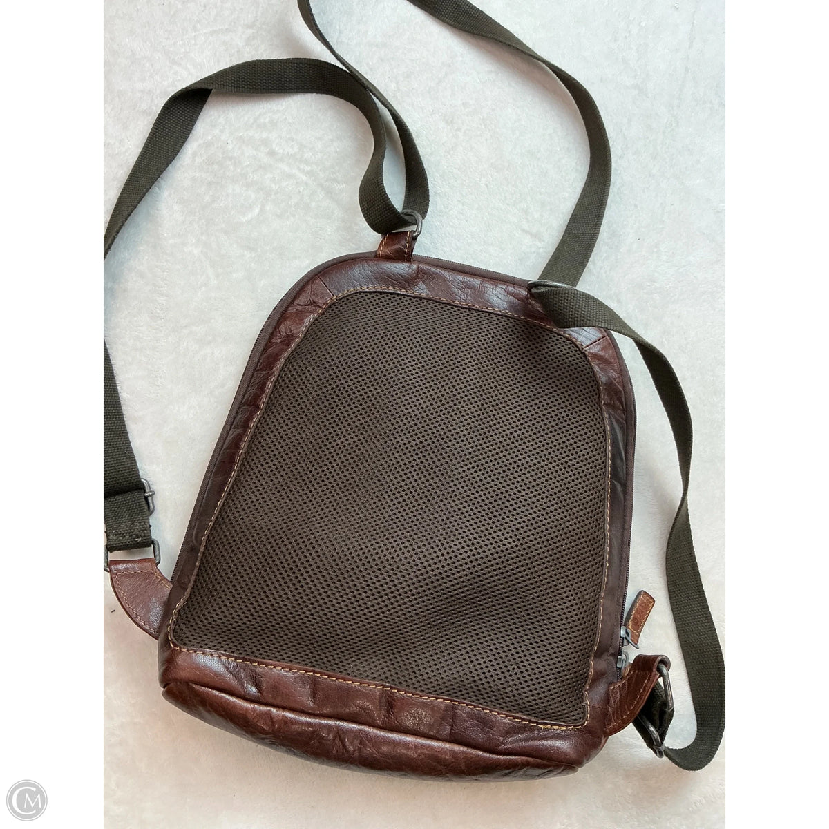 Backpack Leather By Clothes Mentor, Size: Medium