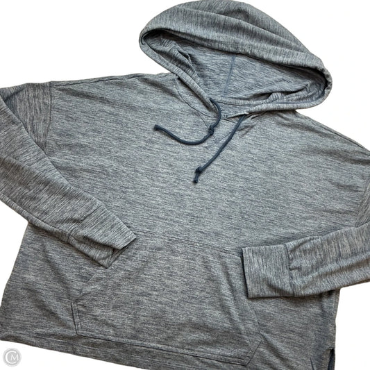 Athletic Top Long Sleeve Hoodie By Nike In Blue, Size: M