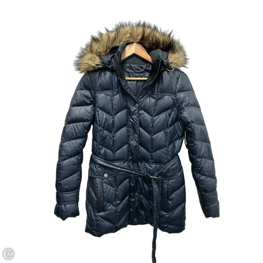 Coat Puffer & Quilted By Lands End In Navy, Size: Xs
