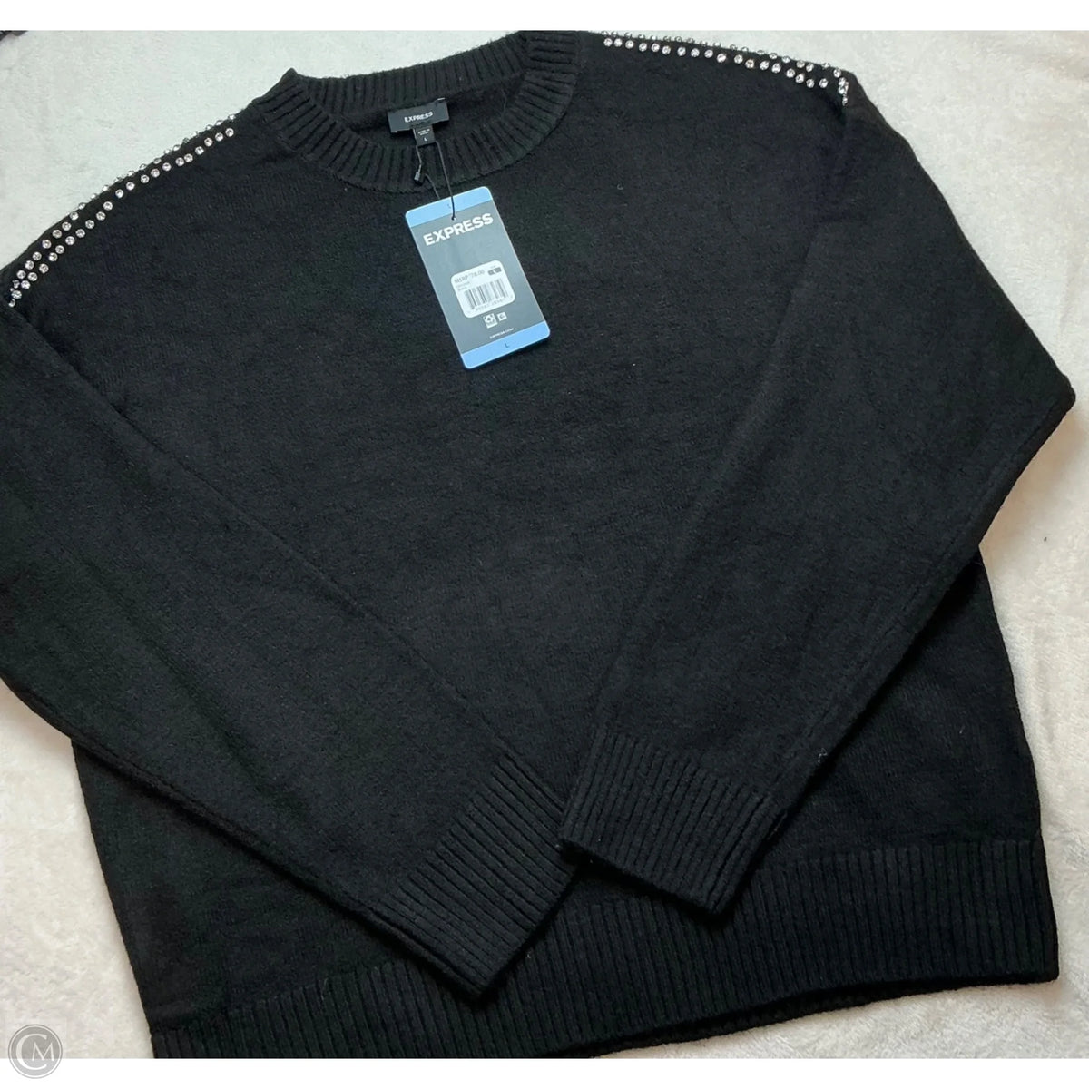 Sweater By Express In Black, Size: L
