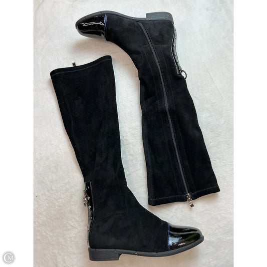 Boots Knee Flats By Clothes Mentor In Black, Size: 8.5