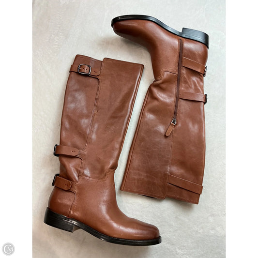 Boots Knee Flats By Franco Sarto In Brown, Size: 8.5