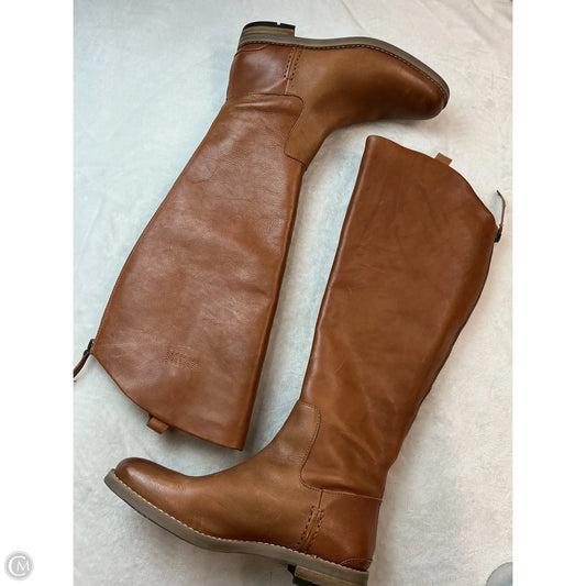 Boots Knee Flats By Franco Sarto In Brown, Size: 8.5