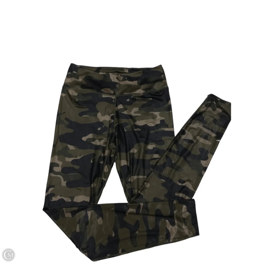 Athletic Leggings By Nike In Camouflage Print, Size: M