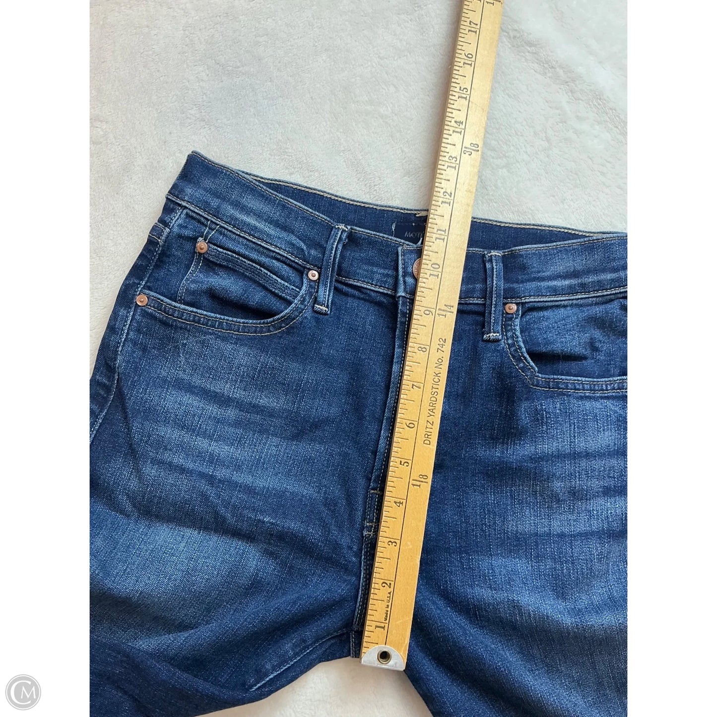 Jeans Straight By Mother In Blue, Size: 2