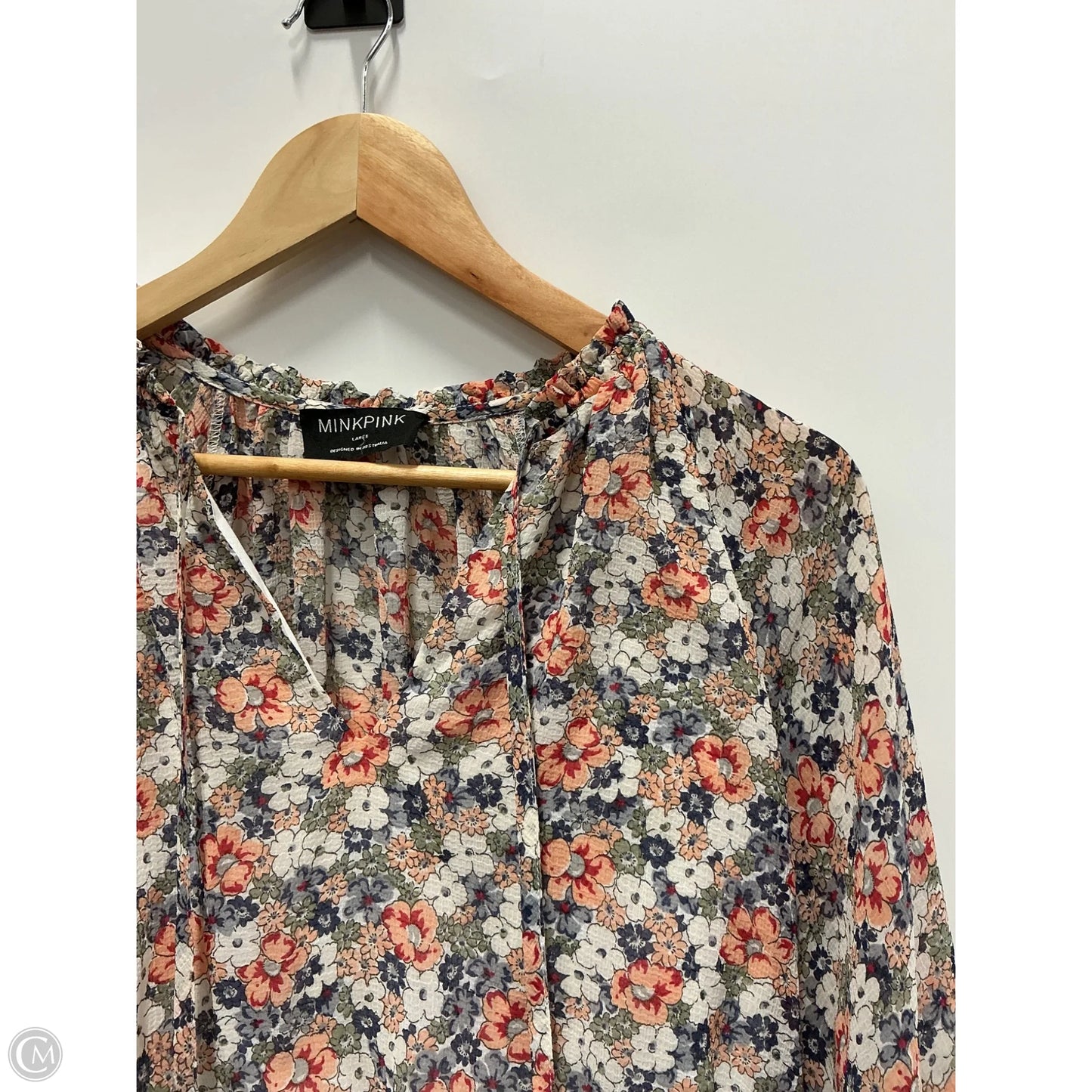Dress Casual Maxi By Minkpink In Floral Print, Size: L