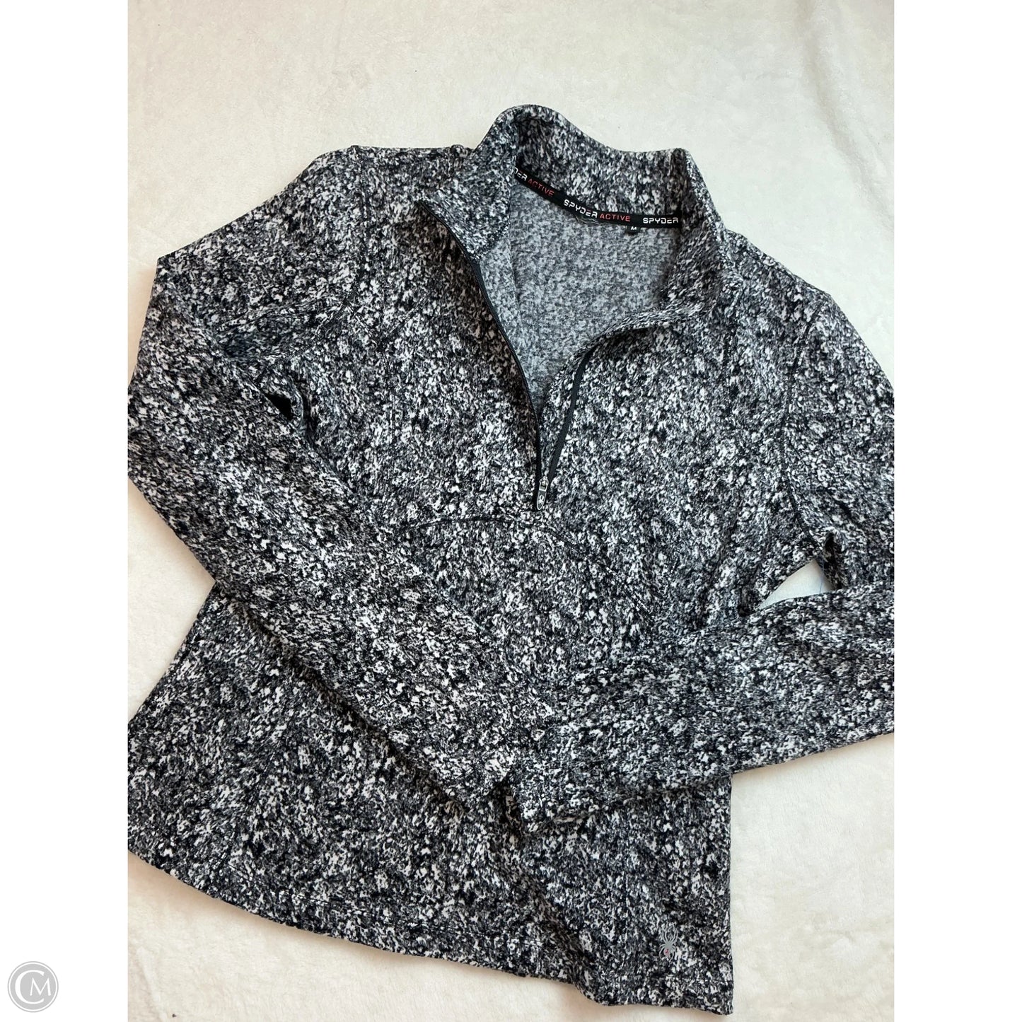 Athletic Jacket By Spyder In Grey, Size: M