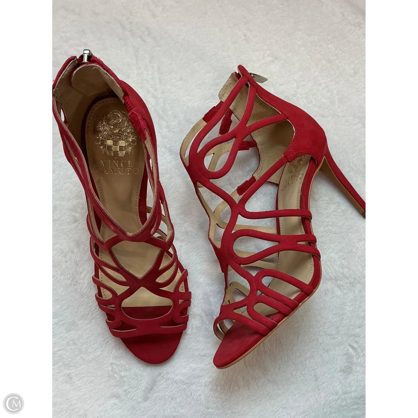 Shoes Heels Stiletto By Vince Camuto In Red, Size: 6