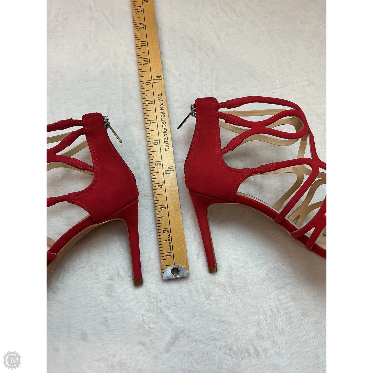 Shoes Heels Stiletto By Vince Camuto In Red, Size: 6
