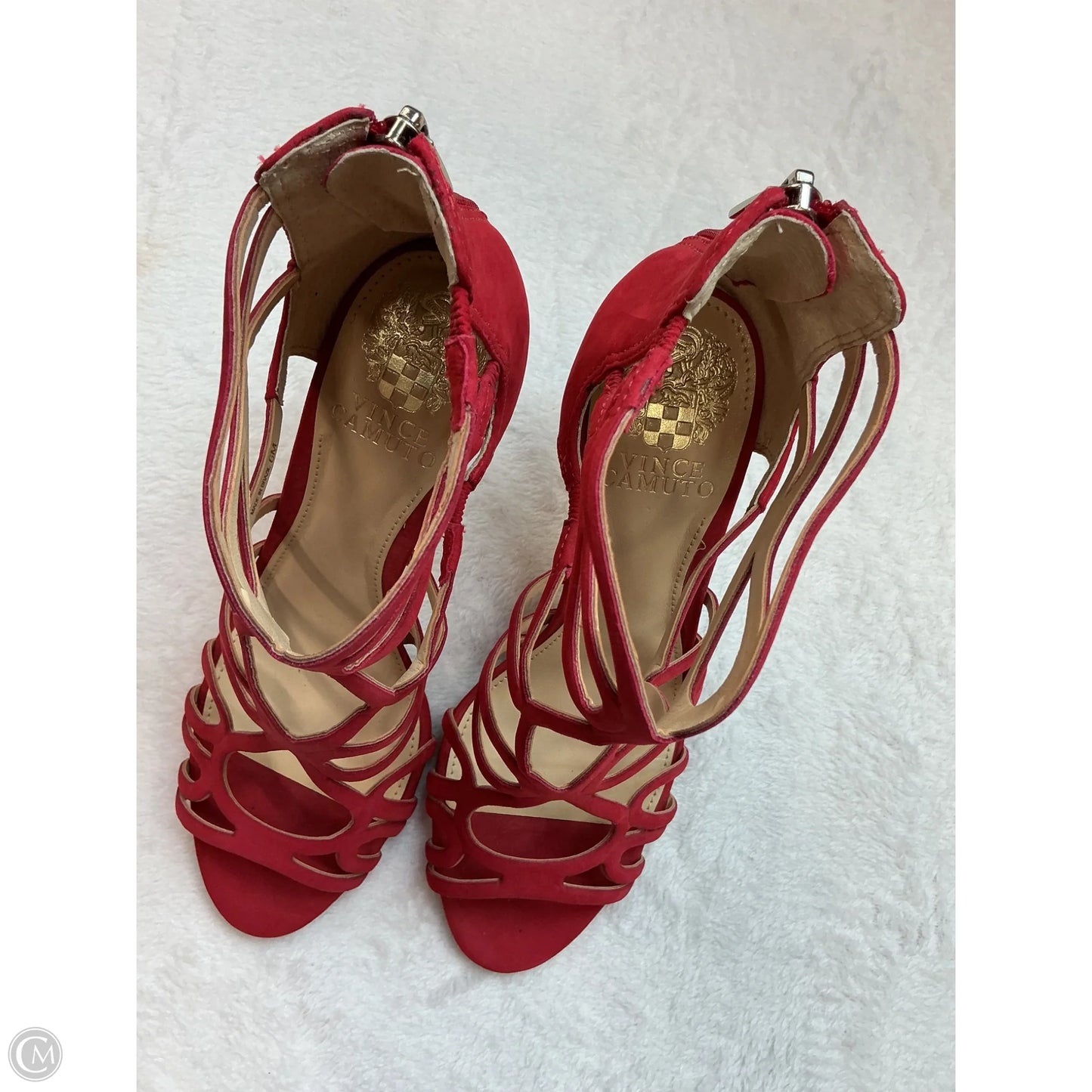 Shoes Heels Stiletto By Vince Camuto In Red, Size: 6