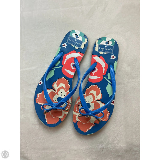 Sandals Designer By Kate Spade In Blue, Size: 9
