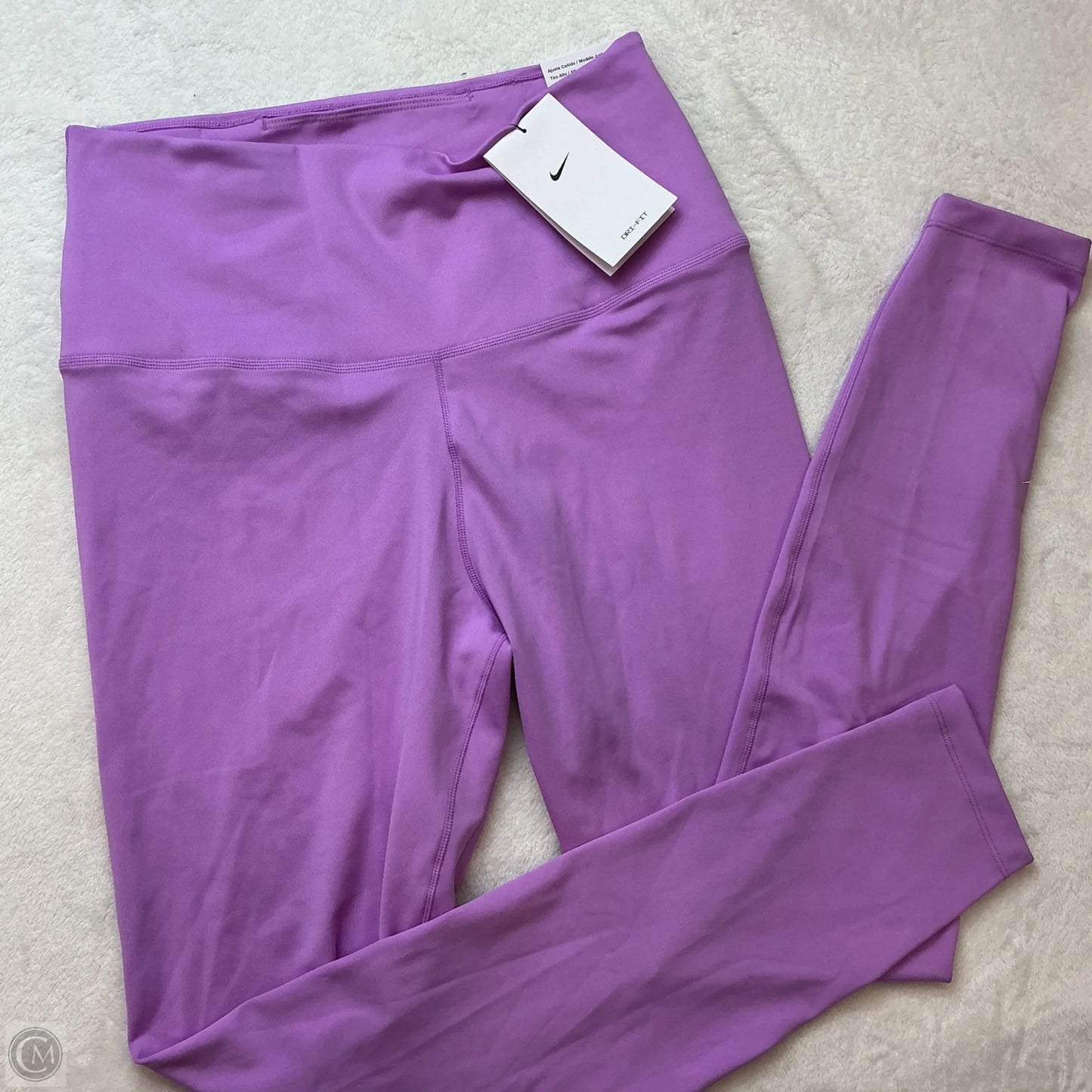 Athletic Leggings By Nike In Purple, Size: M