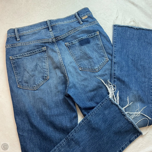 Jeans Straight By Mother In Blue Denim, Size: 8