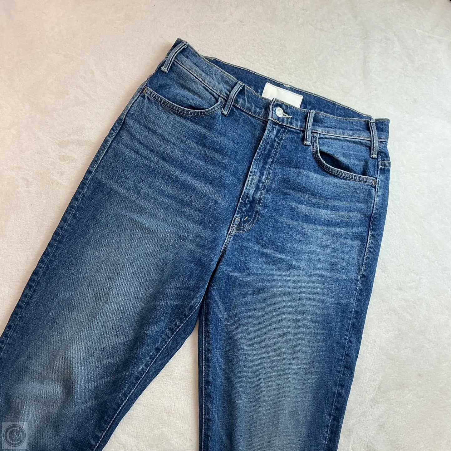 Jeans Straight By Mother In Blue Denim, Size: 8