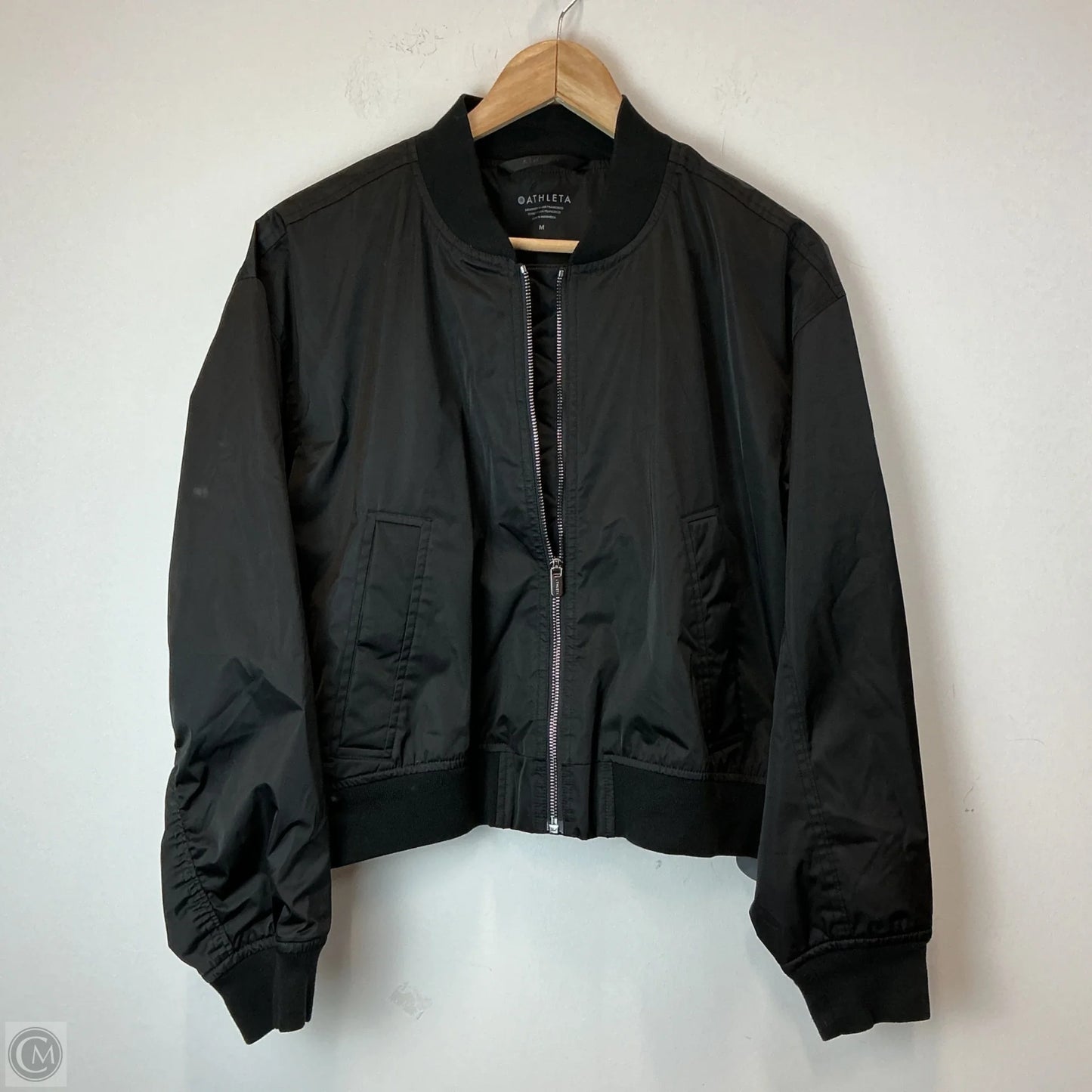 Athletic Jacket By Athleta In Black, Size: M