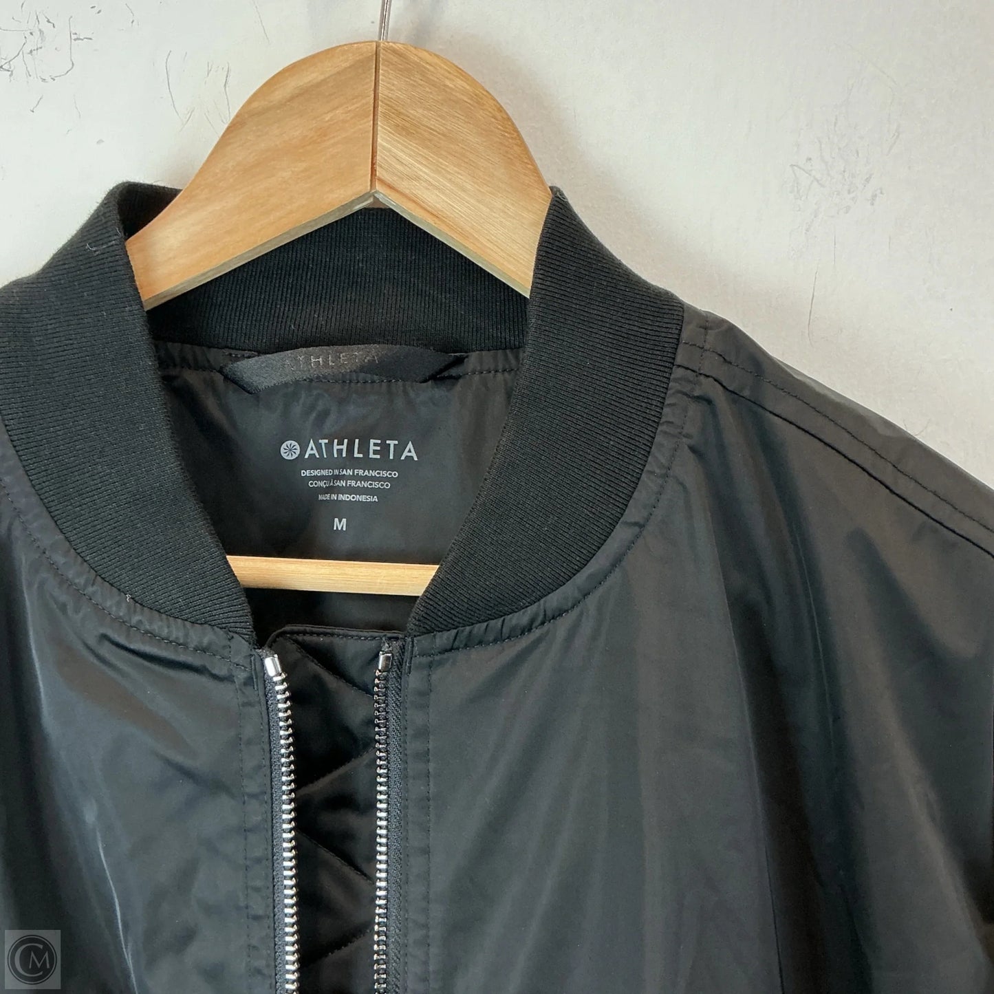 Athletic Jacket By Athleta In Black, Size: M