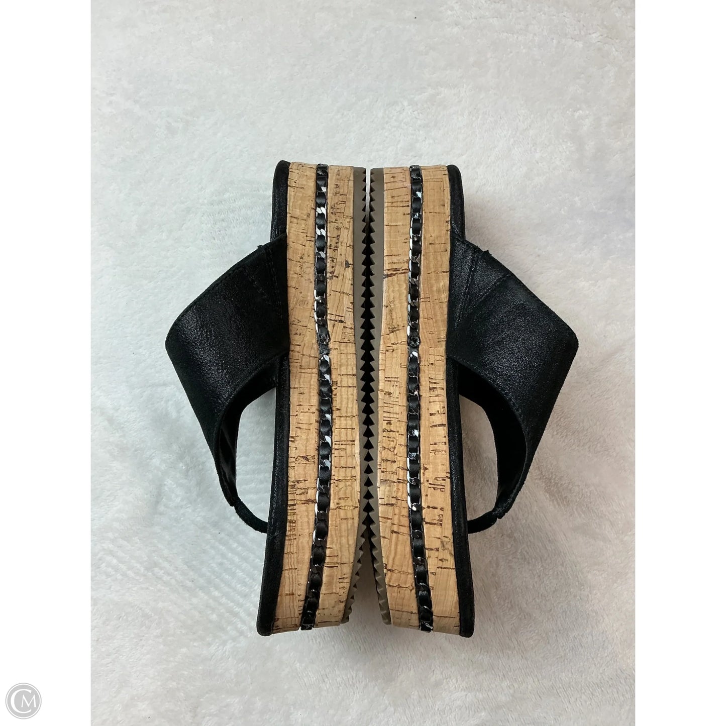 Sandals Designer By Karl Lagerfeld In Black, Size: 6