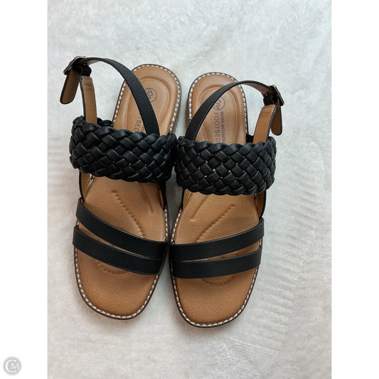 Sandals Flats By White Mountain In Black & Brown, Size: 8