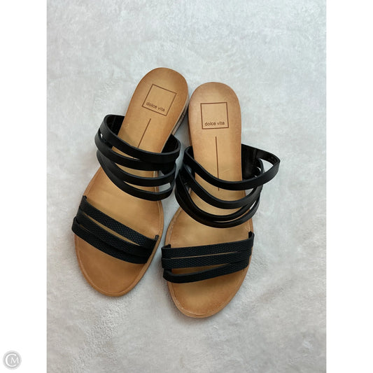 Sandals Flats By Dolce Vita In Black & Brown, Size: 8