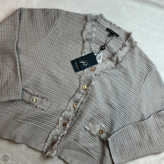 Cardigan By Adrianna Papell In Grey, Size: L