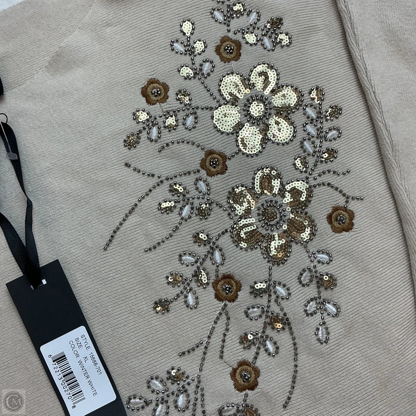 Top Long Sleeve By Aaeda In Cream, Size: Xl