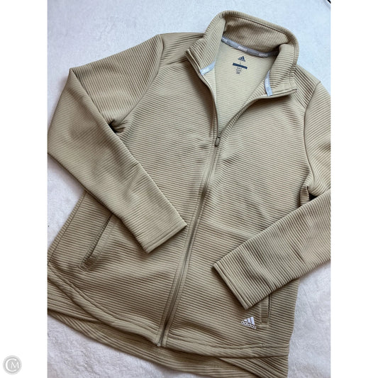 Athletic Jacket By Adidas In Yellow, Size: L