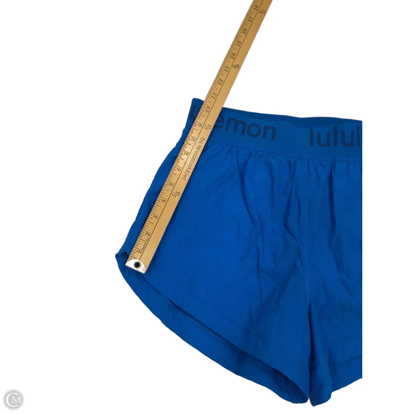 Athletic Shorts By Lululemon In Blue, Size: 8