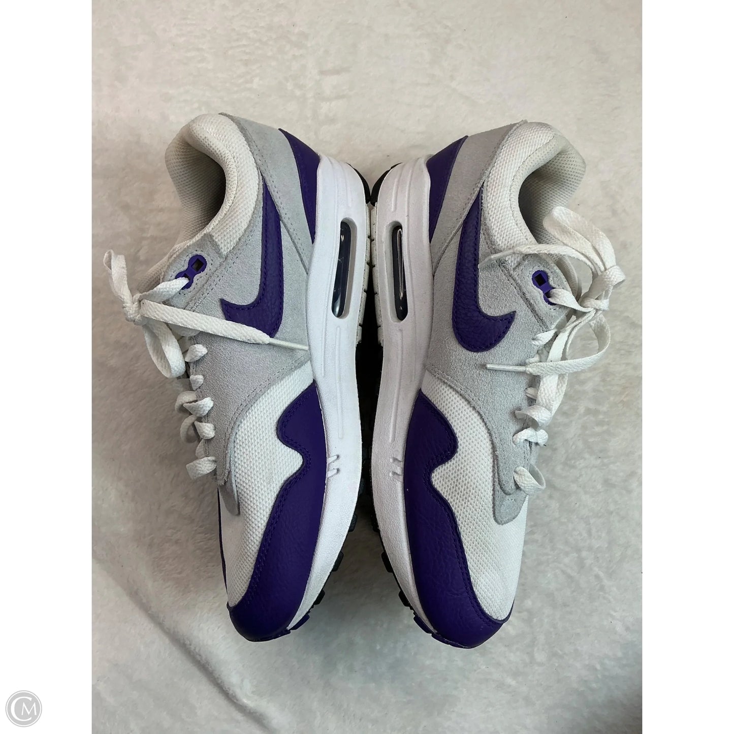 Shoes Sneakers By Nike In Purple & White, Size: 9