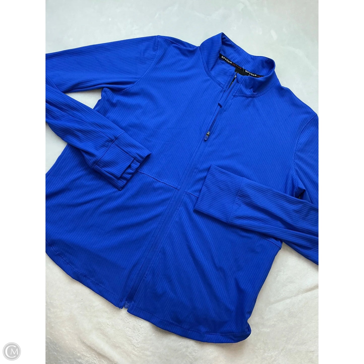 Athletic Jacket By Spyder In Blue, Size: L