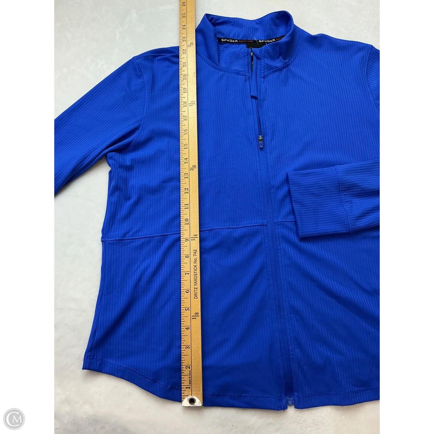 Athletic Jacket By Spyder In Blue, Size: L