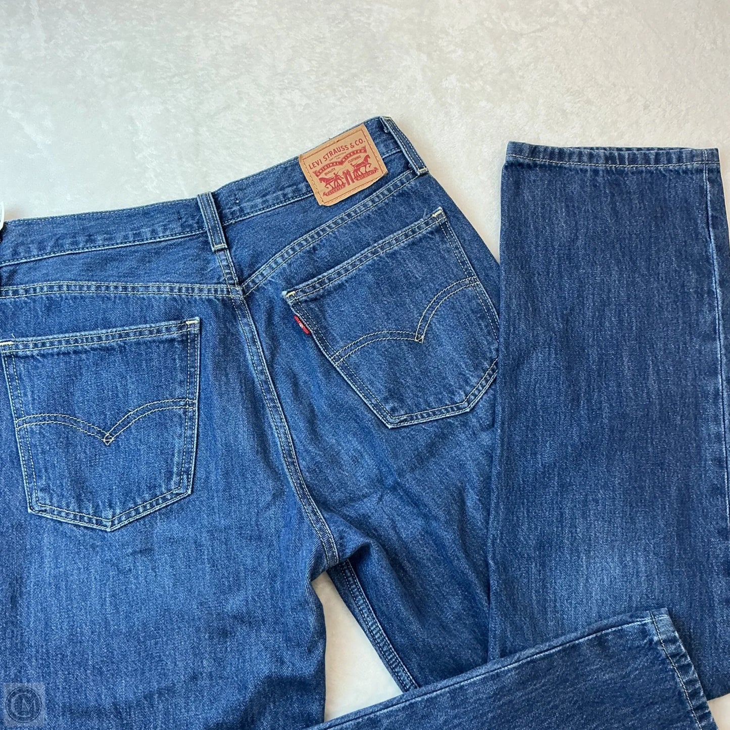 Jeans Straight By Levis In Blue, Size: 4