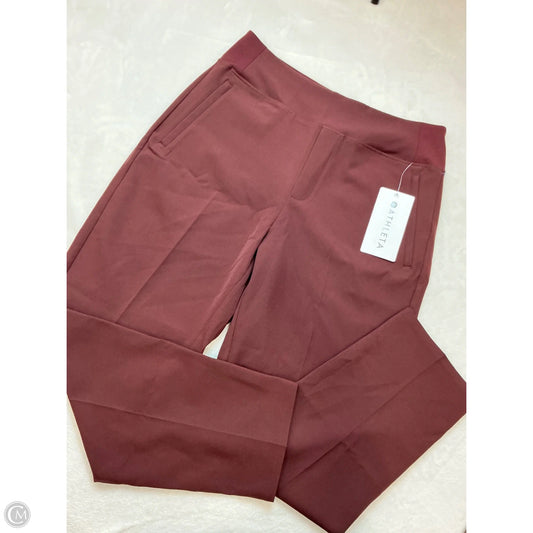 Athletic Pants By Athleta In Maroon, Size: 10