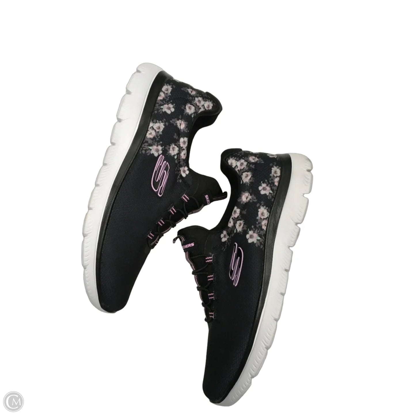 Shoes Athletic By Skechers In Floral Print, Size: 9
