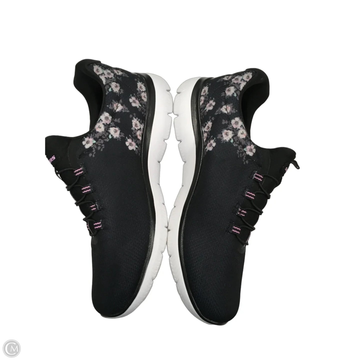 Shoes Athletic By Skechers In Floral Print, Size: 9