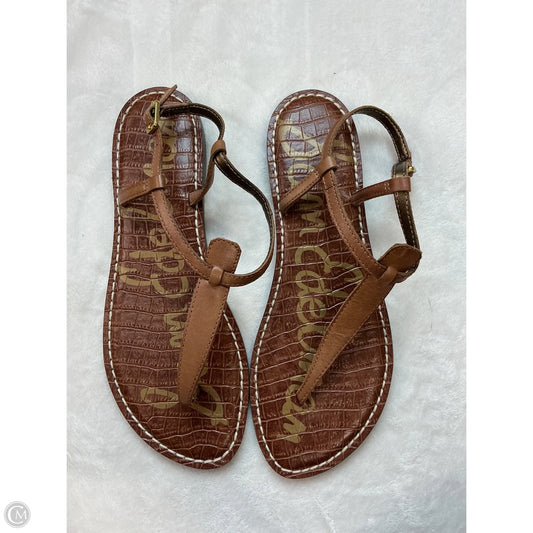 Sandals Flats By Sam Edelman In Bronze, Size: 9