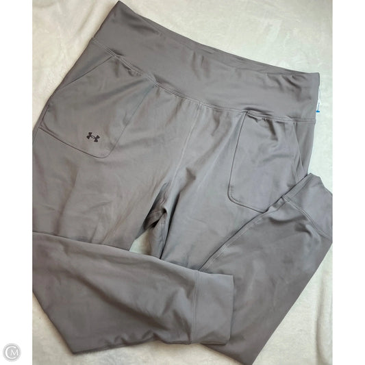 Athletic Pants By Under Armour In Grey, Size: 2x