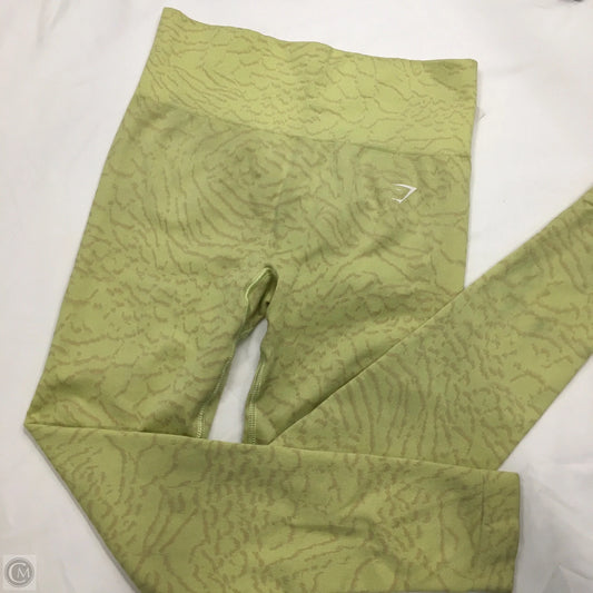 Athletic Leggings By Gym Shark In Green, Size: S