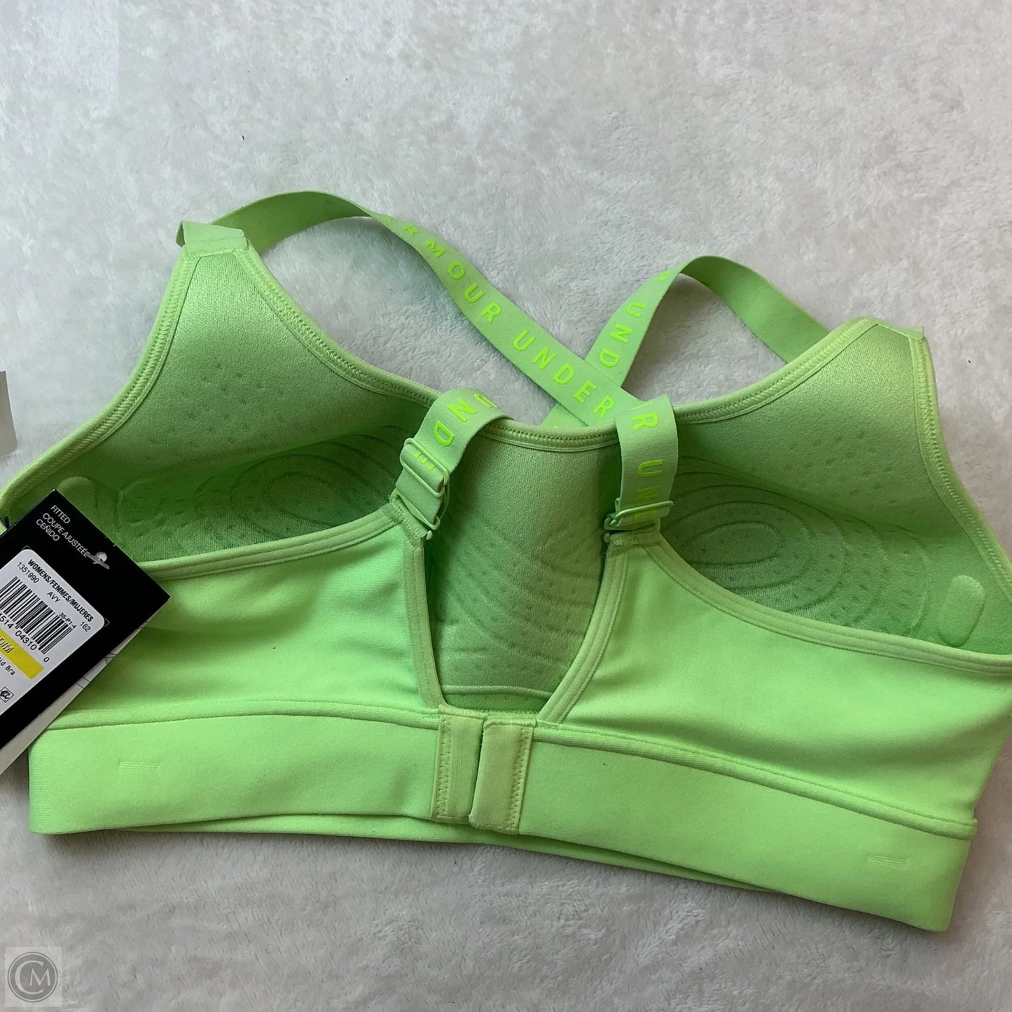 Athletic Bra By Under Armour In Green, Size: M