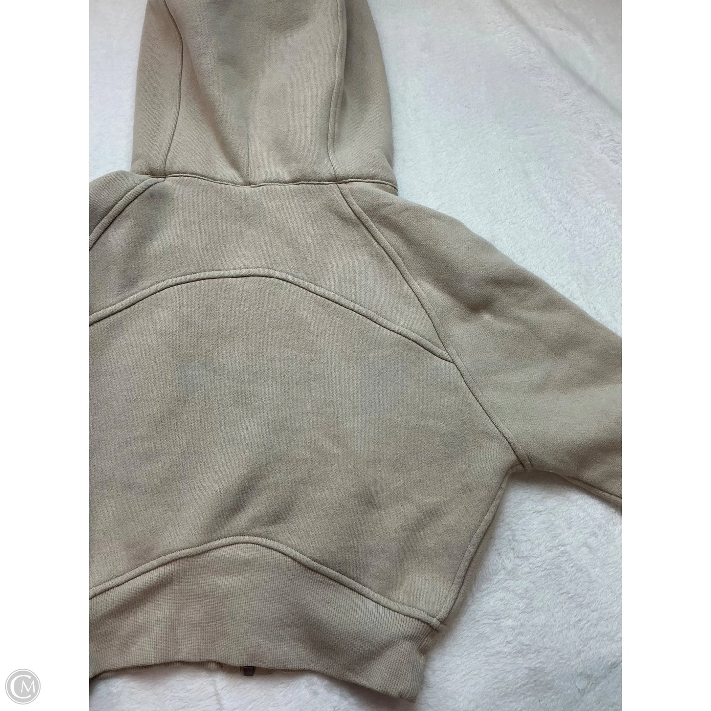 Athletic Jacket By Lululemon In Cream, Size: 2