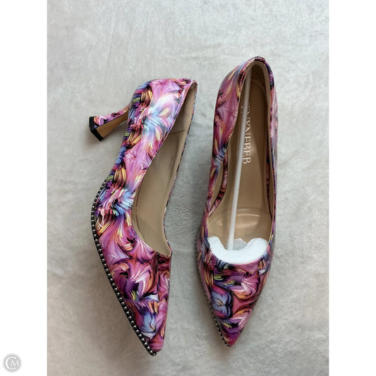 Shoes Heels Kitten By Clothes Mentor In Multi-colored, Size: 11