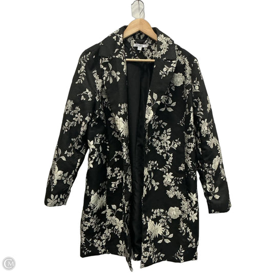 Blazer By Chicos In Black & Cream, Size: 12