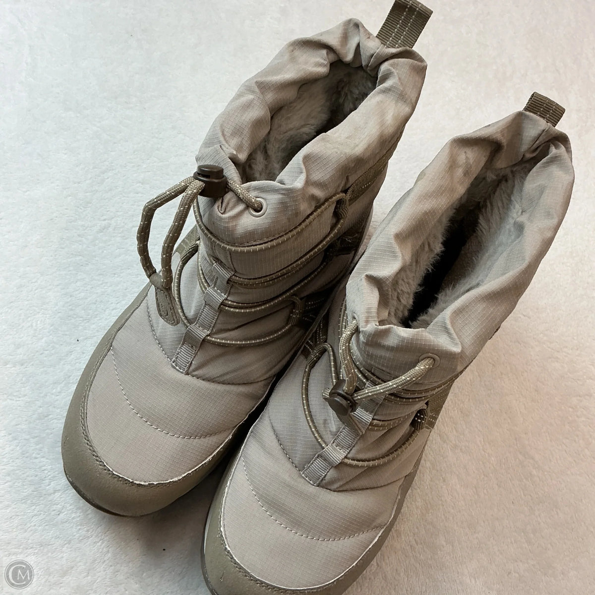 Boots Snow By Lands End In Tan, Size: 8